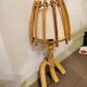 Applique vintage en rotin Louis Sognot