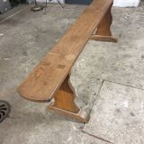 2 solid oak farm benches