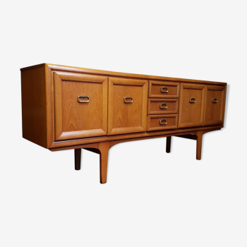 Enfilade vintage, design scandinave, années 70, teck