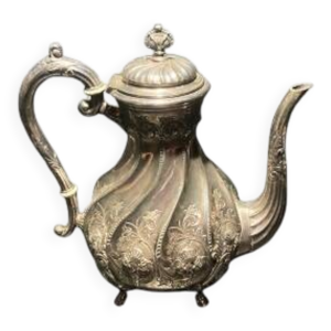 Theière en métal argenté