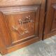 Paire de portes d'armoire en chêne