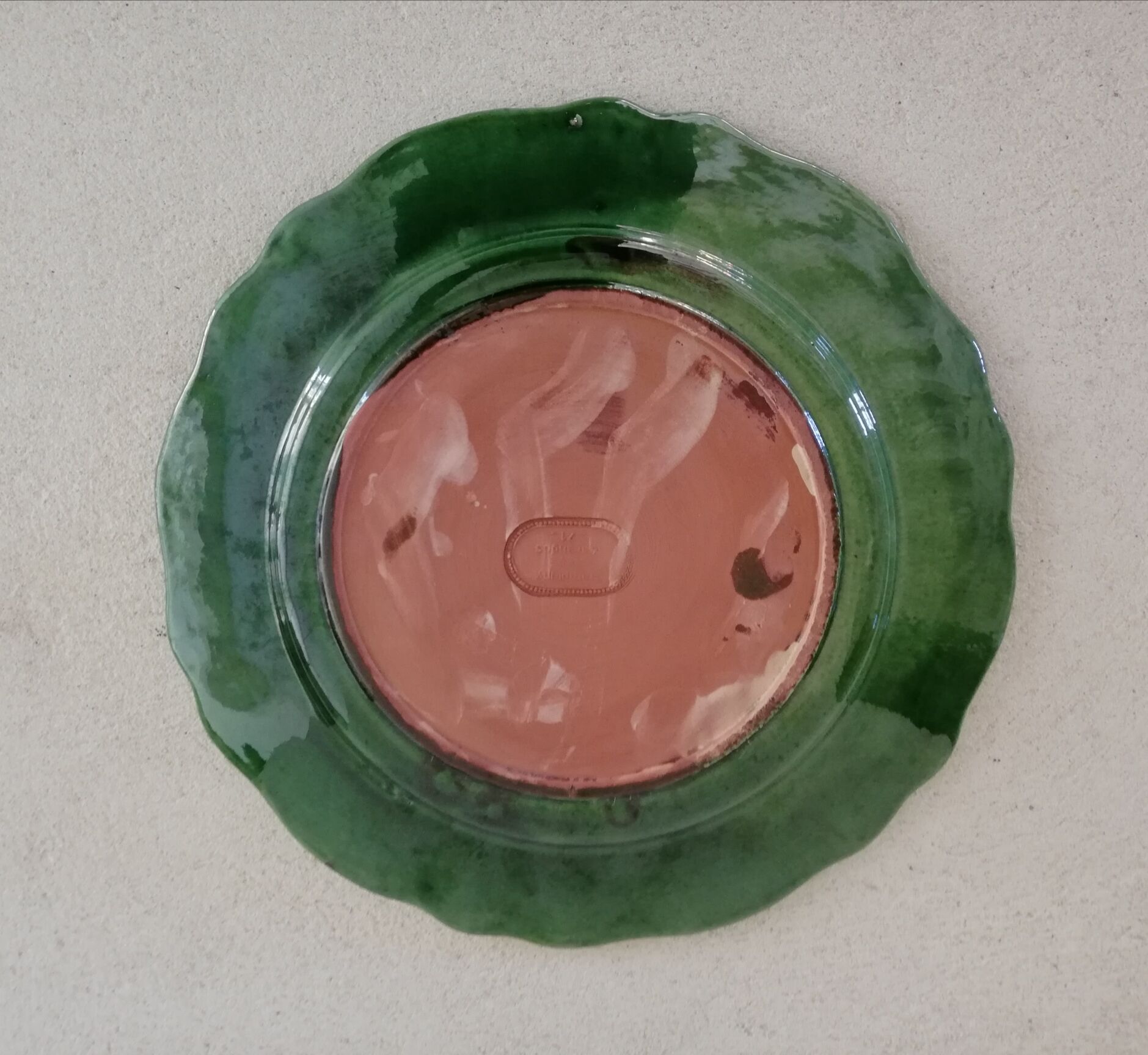 Glazed plate Sampigny-les-Maranges