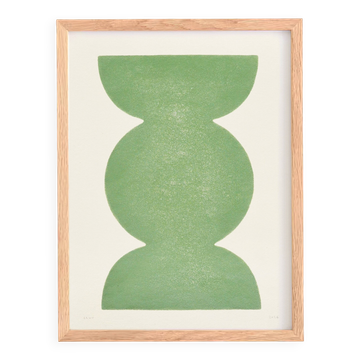 Peinture abstraite sur papier signée Eawy
