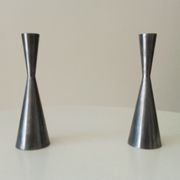 Pair of vintage Scandinavian candle holders Ikea Erika Pekkari