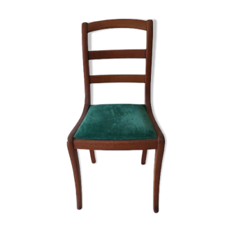 Turquoise velvet chair