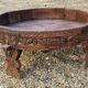 Antique millstone coffee table