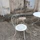 Garden furniture wrought iron old vintage xxeme
