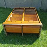 Light oak double curtain binder, year 50