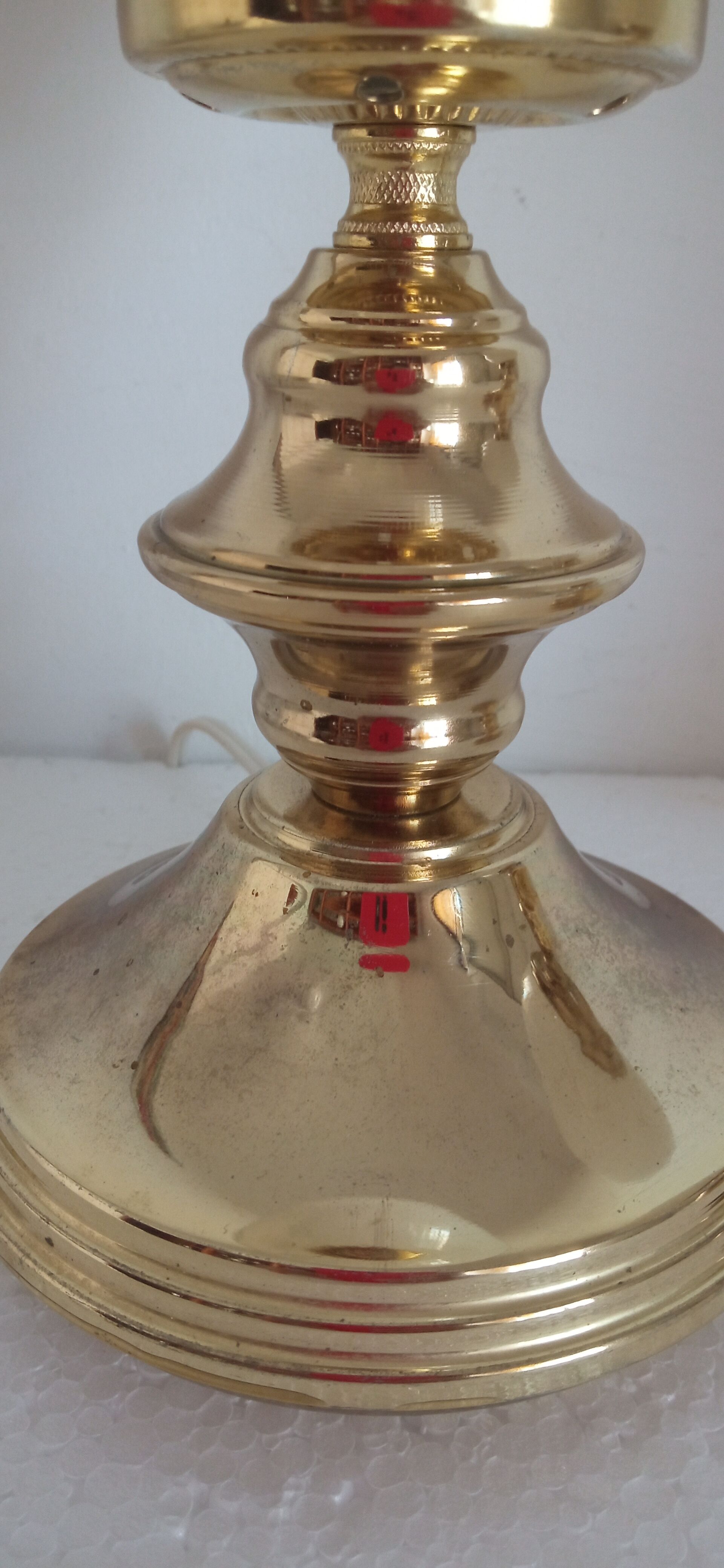 Pair of golden lamps