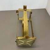 Original Hollywood Regency Solid Brass 3,3kg Umbrella Stand, Italy, 1970s