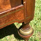Mahogany showcase Louis XVI style