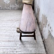 Banc de ferme chêne 1950