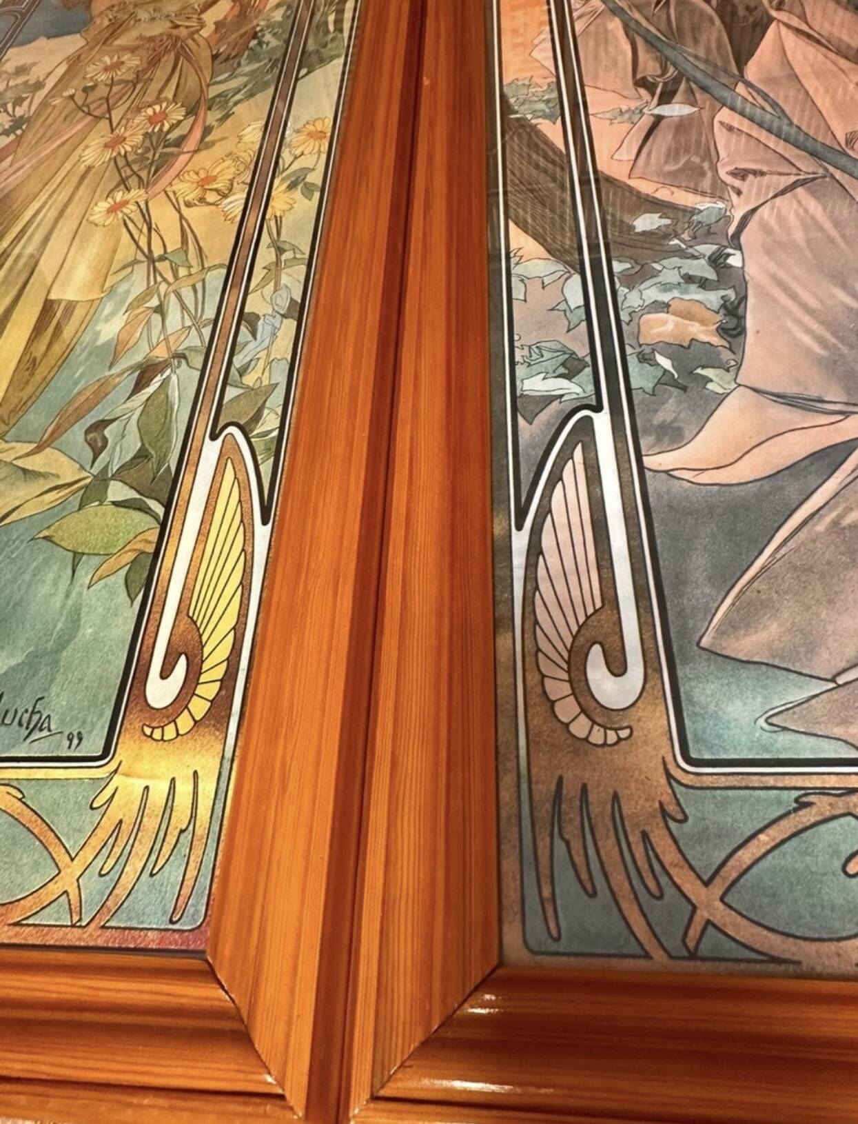 Alphonse Mucha "Les heures du jour" 1. Édition, impression pigmentaire d'archive