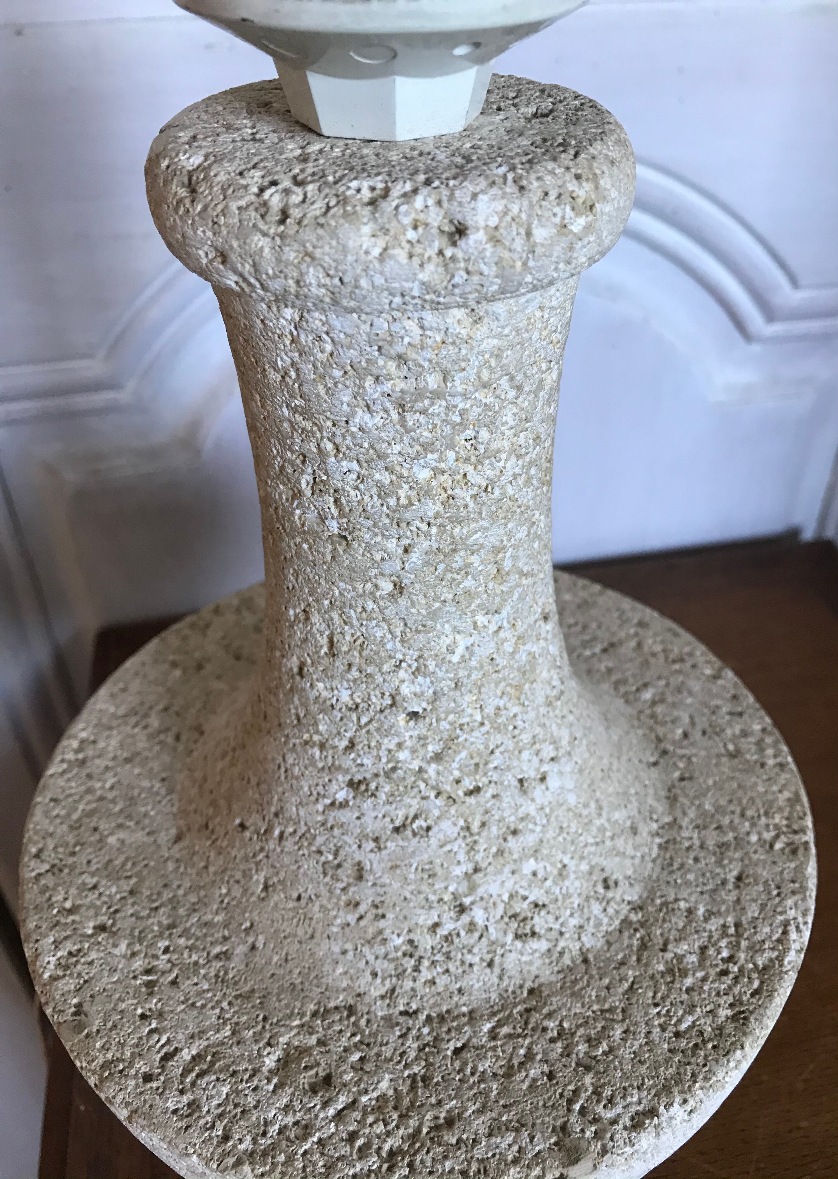 Vintage stone lamp