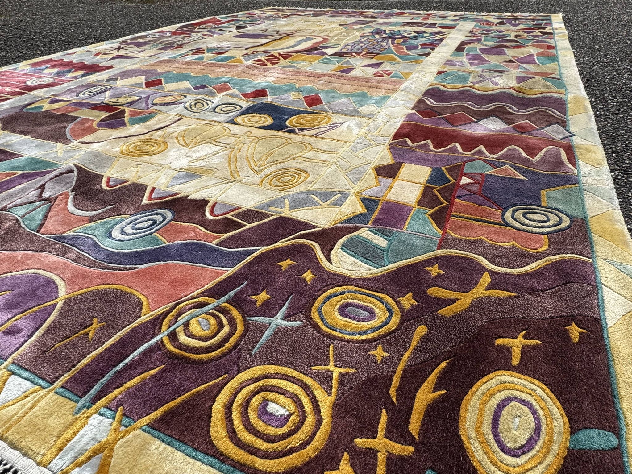 Shanghai Art Deco Silk Rug 300x200 cm