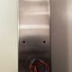 6 Raak brushed and plexi steel sconces, 1970's