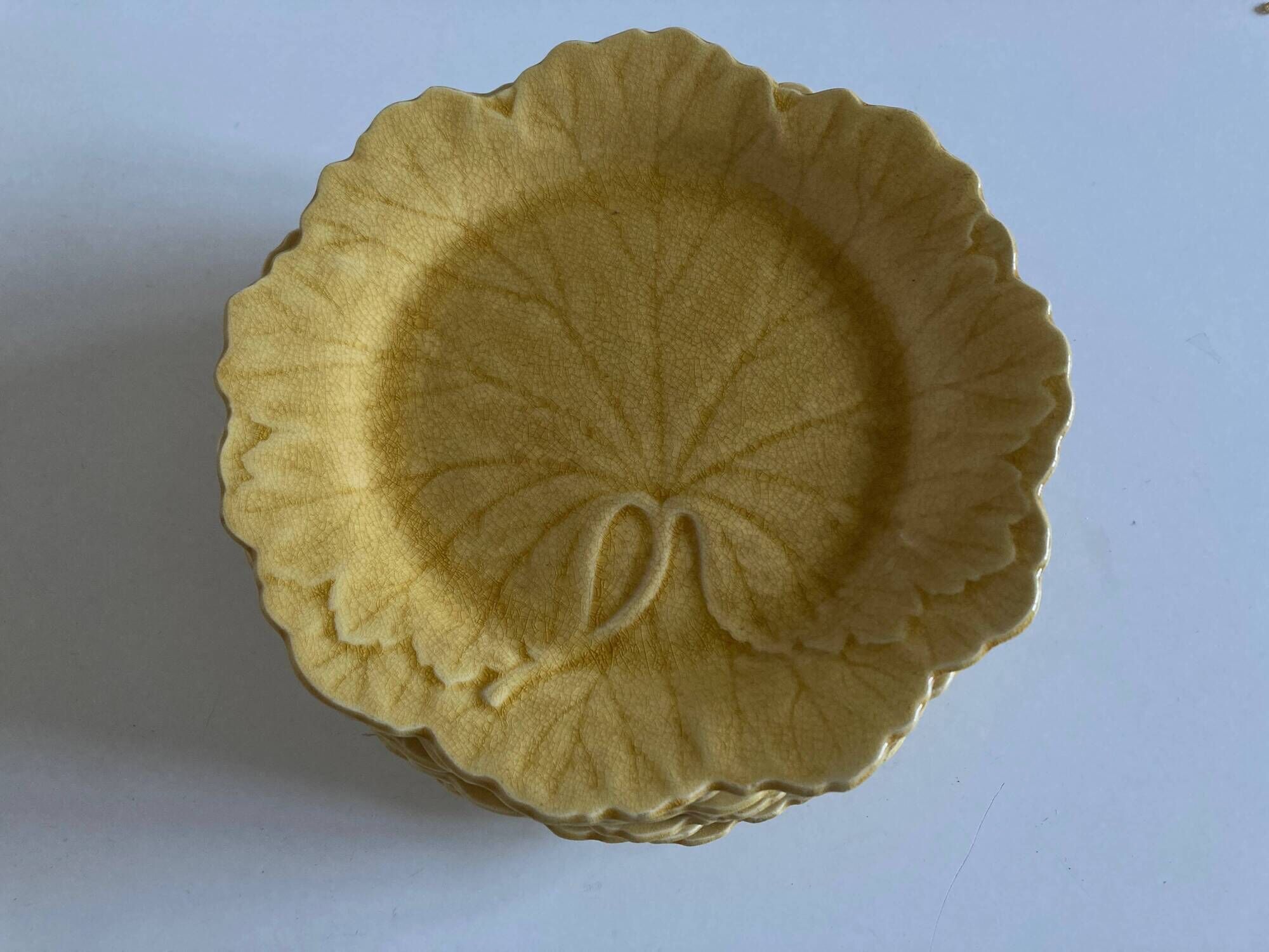set of 11 Wedgwood vine plates English slip 19th