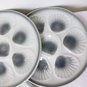 6 oyster plates Moulin des Loups and Orchies 210371