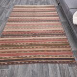Red & Brown Vintage Kilim Rug 152x233Cm SK 241325