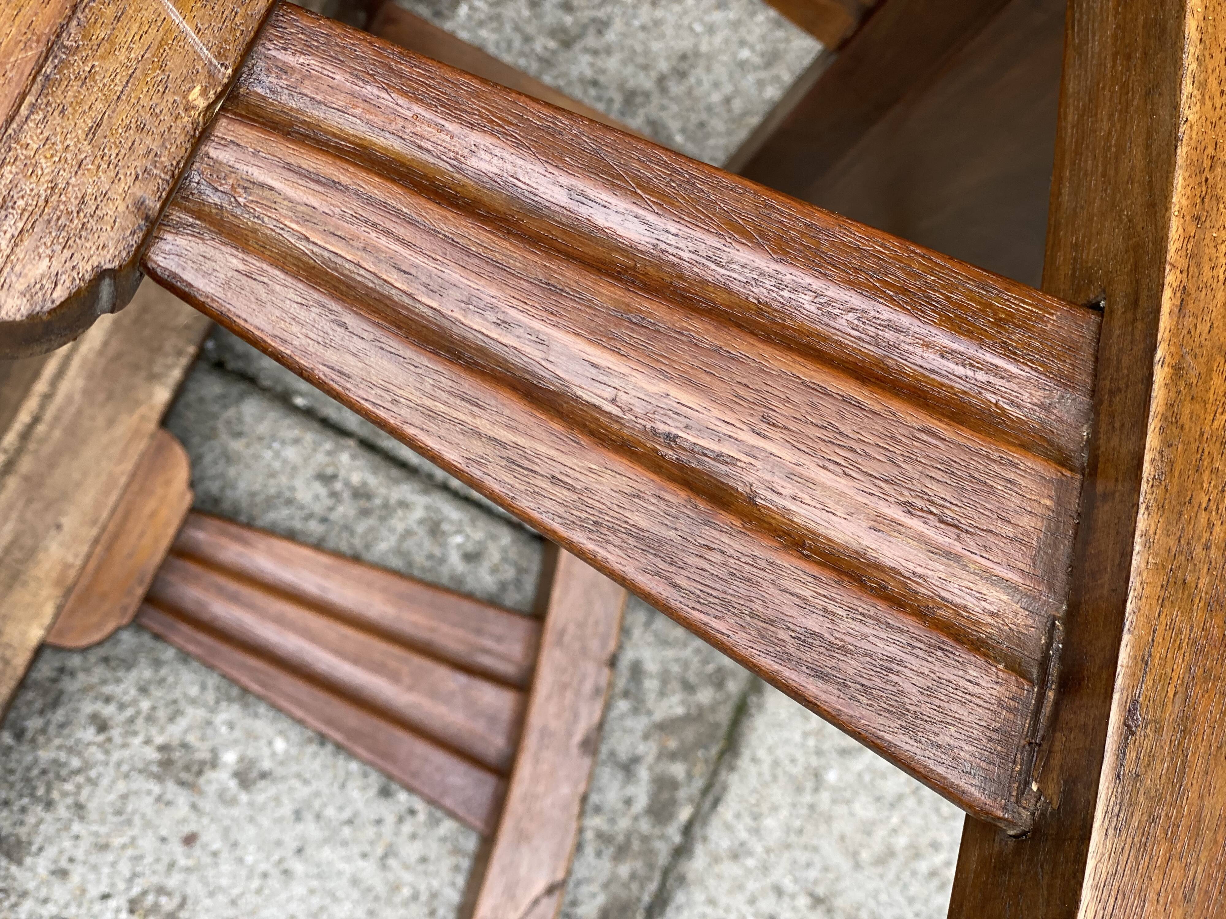 Oak Bamboo Seat Colonial Chairs
