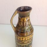 Polychrome ceramic soliflore vase by Bay Keramik / vintage 60s-70s