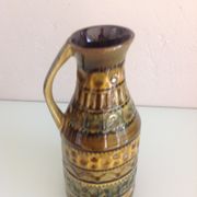 Polychrome ceramic soliflore vase by Bay Keramik / vintage 60s-70s