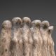 Groupe sculptural abstrait de six figures féminines