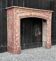 Louis XIV Style Fireplace In Purplish Brocatelle Marble Circa 1880