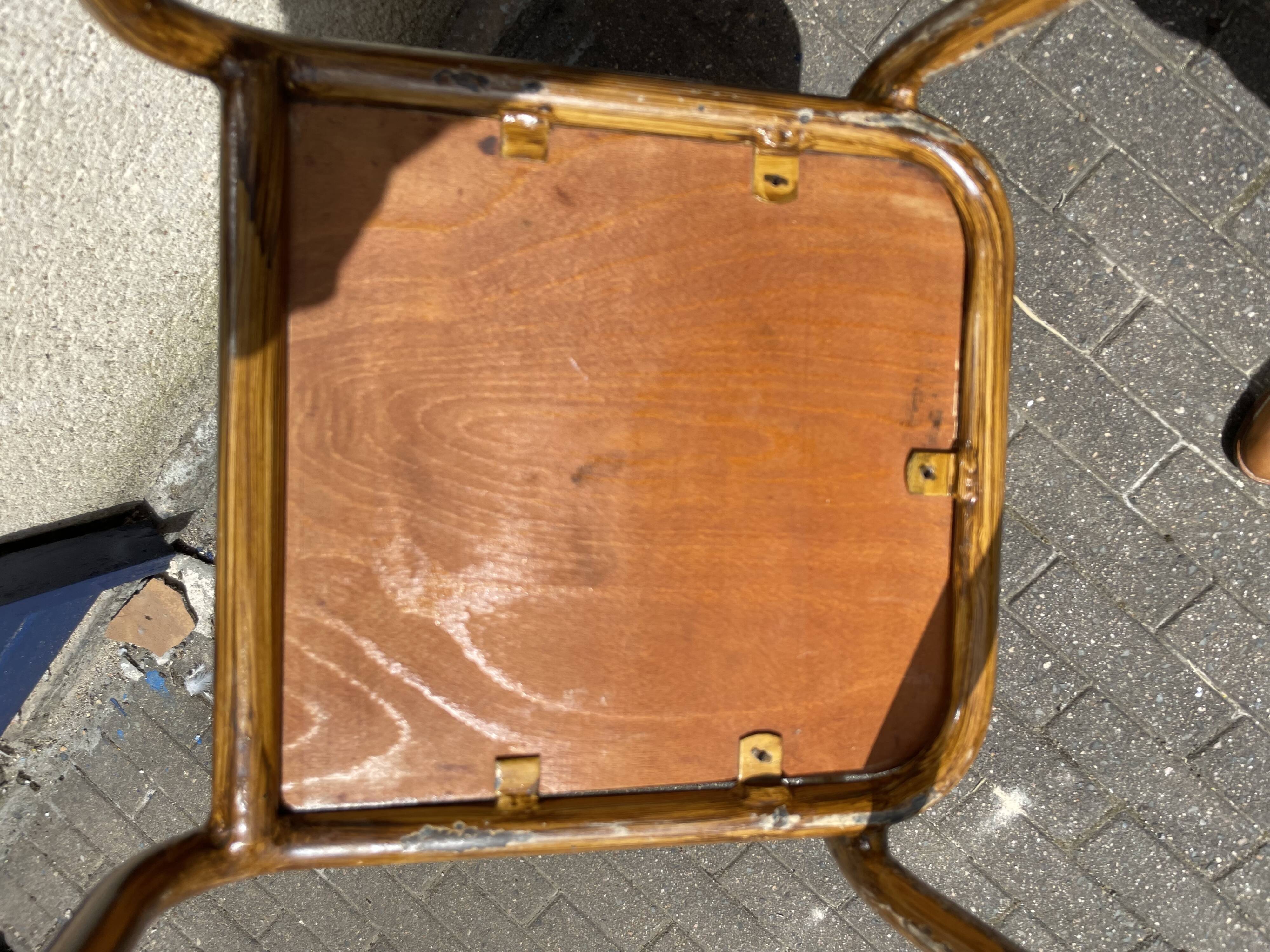 Set of sixteen industrial metal chairs from the 1960s