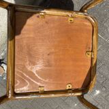 Set of sixteen industrial metal chairs from the 1960s