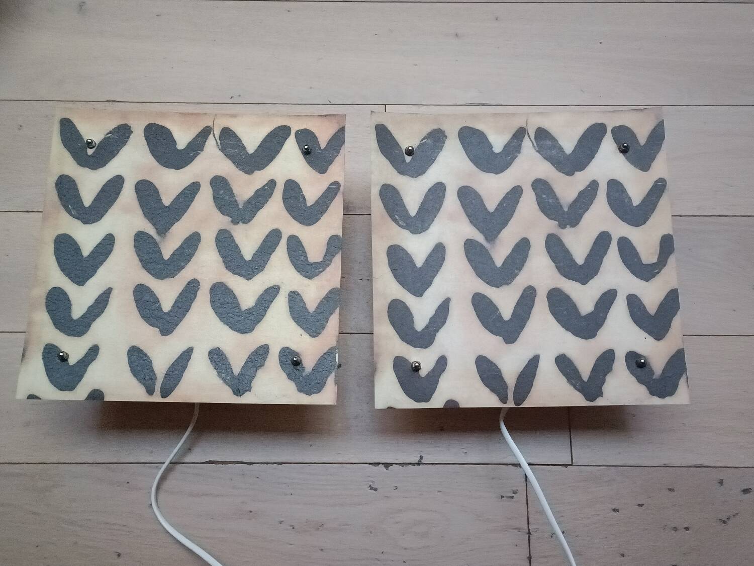 Deux appliques murales vintage Ikea