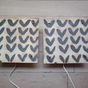 Two vintage Ikea wall sconces