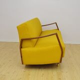 Daybed Sofa with fold-out function, 1950s