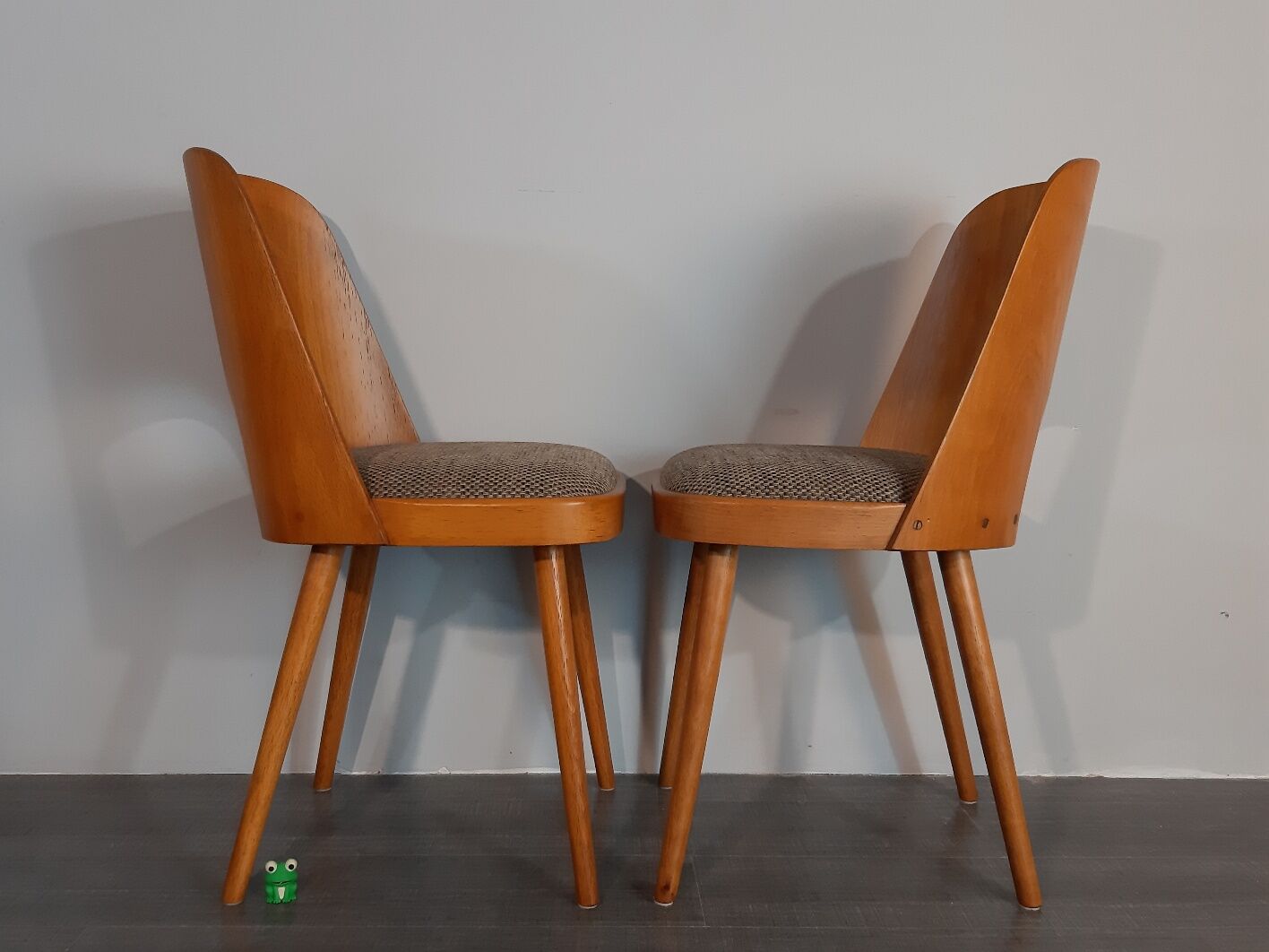 Set 4 chaises TON 515 en hêtre par Oswald Haerdtl 1955