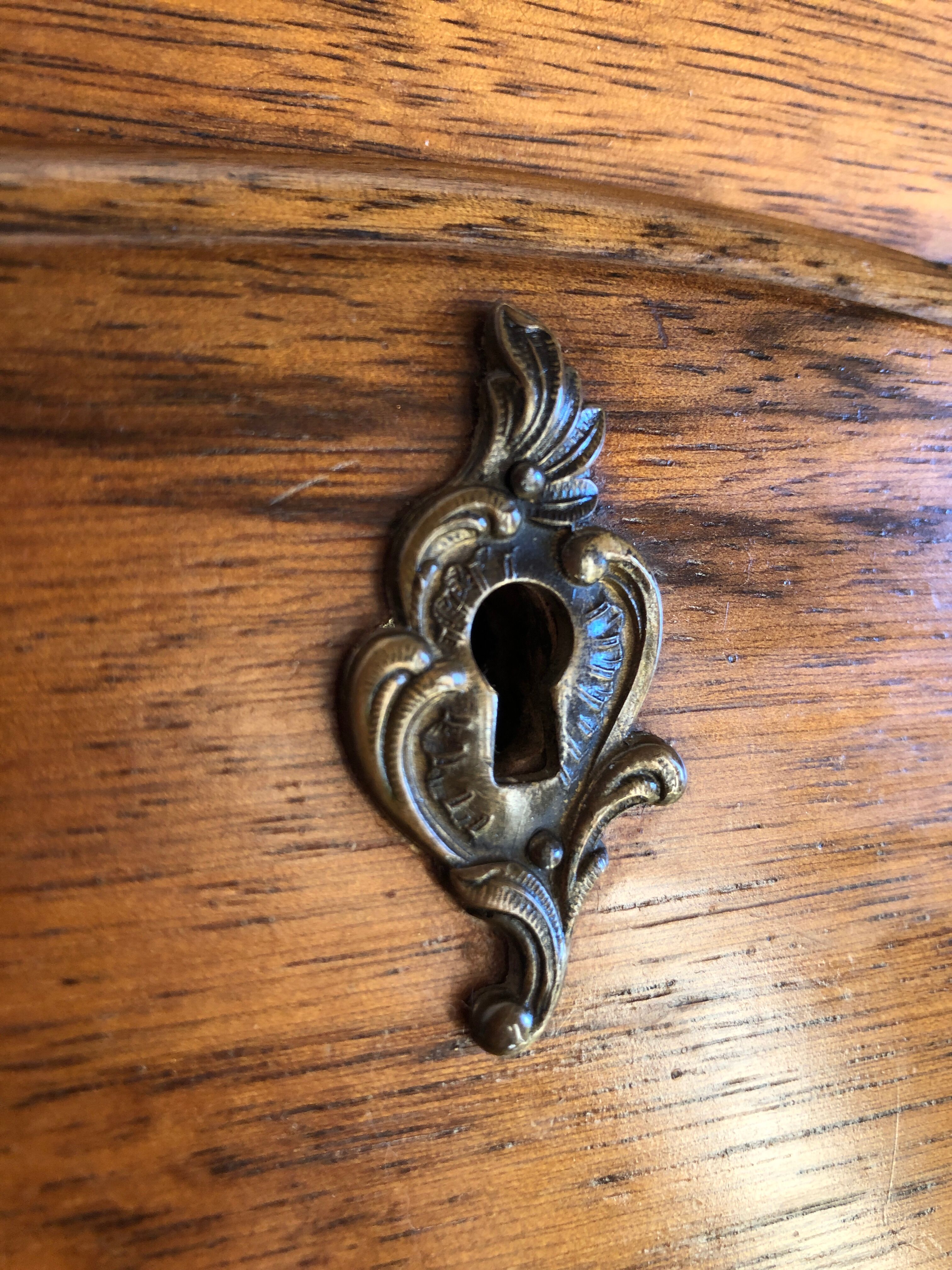 Louis XV donkey back desk in oak