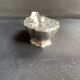Gravy boat or oyster butter dish – Maurice Gouaillé – Silver plated metal & satin glass