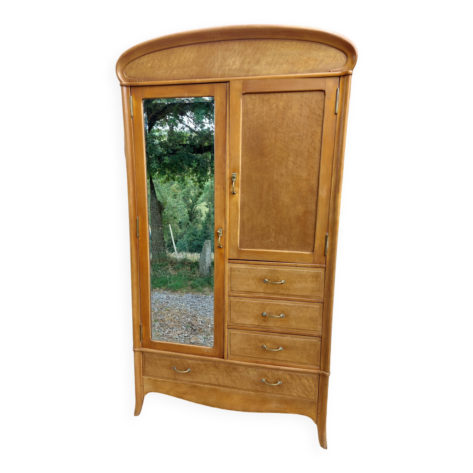 triple function wardrobe, hanging rail