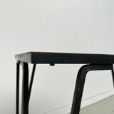 Red ceramic coffee table 50s