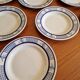 Set of 8 Dessert Plates Manufacture de Gien Garches Model