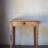 Small vintage desk made of solid wood.