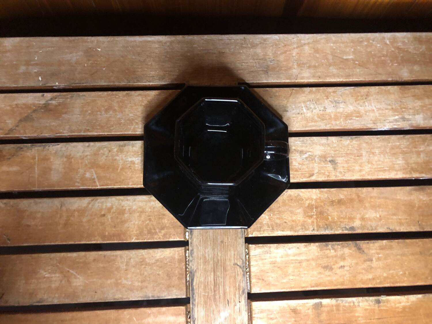 Series of 6 cups & saucers esso collection noire france vintage #a538