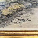 Charcoal drawing by Edouard Febvre