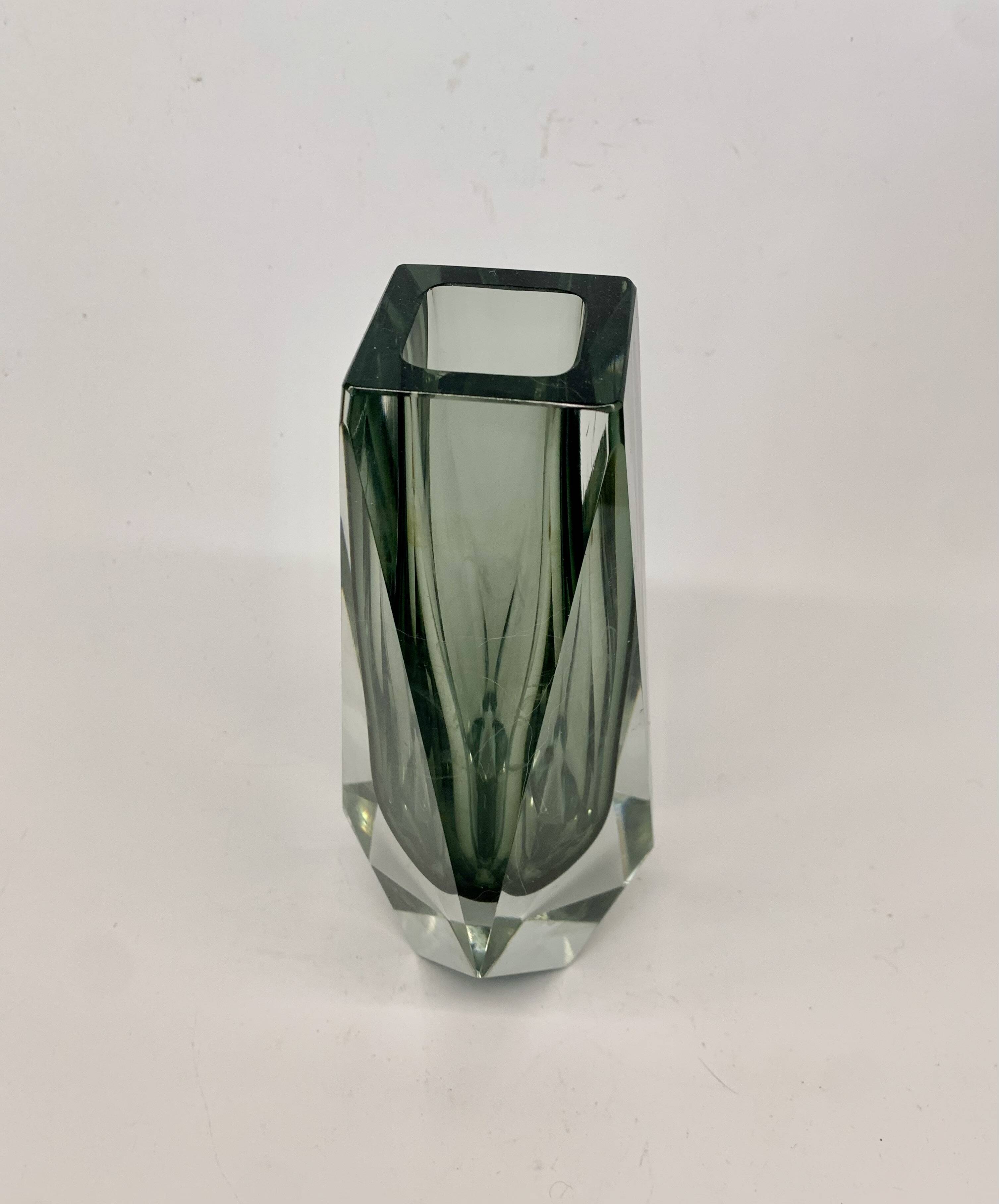 Vase by F. Poli for Murano, Italy, 1970s