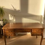 Louis XV style desk in solid oak