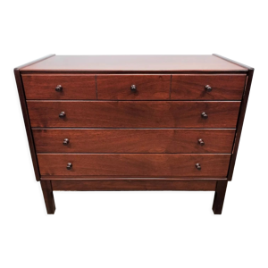 Commode en noyer massif,