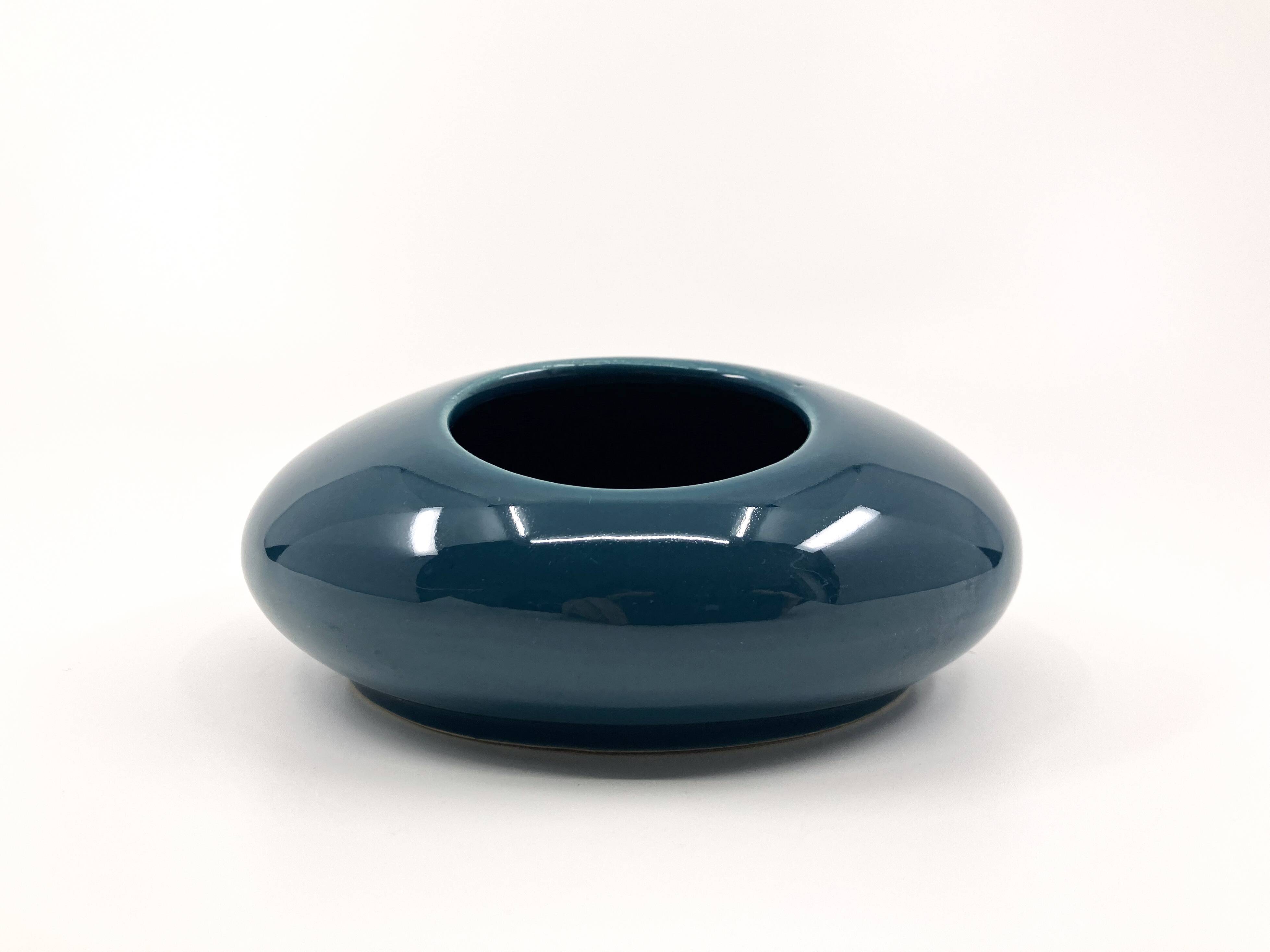 Ceramic vase/ashtray/empty tray • cera sapa • space age 1970 • france