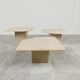 Vintage travertine nesting tables or side tables, 1970s