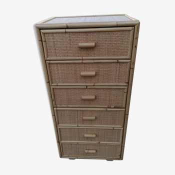 Rattan dresser