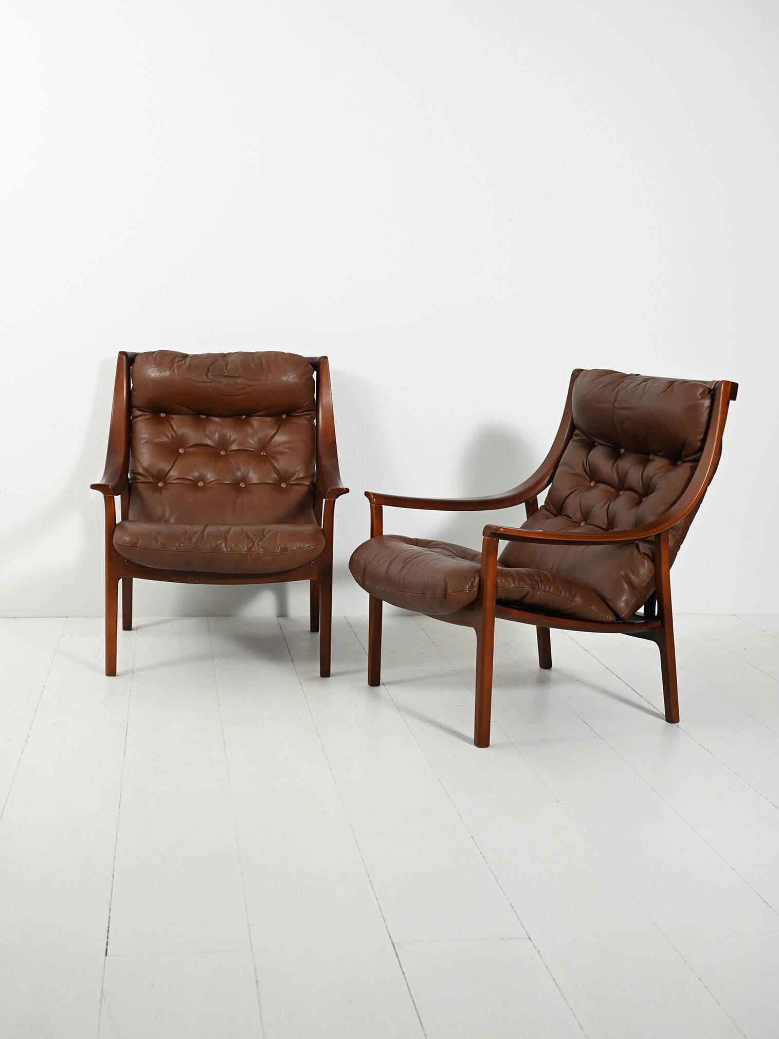 Pair of Danish armchairs by JM Birking