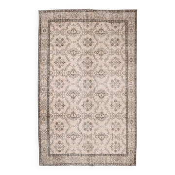 Tapis vintage Orientel rose clair 6x10, 187x300 cm
